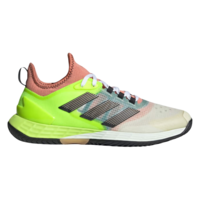 Adidas Mens Adizero Ubersonic 4.1 Tennis Shoes - Off White/Lucid Lemon