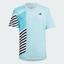 Adidas Boys Pro New York Tennis T-Shirt - Light Aqua - thumbnail image 1