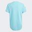 Adidas Boys 3-Stripe Club Tee - Light Aqua - thumbnail image 2