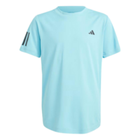 Adidas Boys 3-Stripe Club Tee - Light Aqua