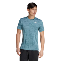 Adidas Mens Tennis Freelift Tee - Arctic Night/Light Aqua