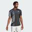 Adidas Mens HEAT.RDY Freelift Pro Tennis T-Shirt - Black - thumbnail image 4