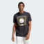 Adidas Mens Arc de Ball Graphic Tee - Black - thumbnail image 1