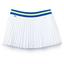 Lacoste Sport Womens Pleated Tennis Skort - White/Blue - thumbnail image 1