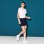 Lacoste Womens Technical Mesh Pleated Tennis Skort - Navy Blue - thumbnail image 2