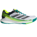 Adidas Mens Crazyquick Boost Padel Shoes - White/Lime - thumbnail image 1