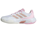 Adidas Womens CourtJam Control 3 Tennis Shoes - White/Silver/Pink - thumbnail image 3