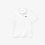 Lacoste Boys Ultra-Light Cotton Tennis Polo Shirt - White - thumbnail image 1