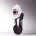 Adidas Mens Barricade Team 4 Tennis Shoes - White/Iron Met/Red - thumbnail image 3
