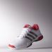 Adidas Mens Barricade Team 4 Tennis Shoes - White/Iron Met/Red - thumbnail image 4