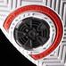 Adidas Mens Barricade Team 4 Tennis Shoes - White/Iron Met/Red - thumbnail image 7