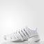 Adidas Womens Barricade V Classic Tennis Shoes - White - thumbnail image 1