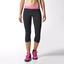 Adidas Womens Response 3/4 Tights - Black/Solar Pink - thumbnail image 3
