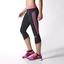 Adidas Womens Response 3/4 Tights - Black/Solar Pink - thumbnail image 4