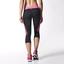 Adidas Womens Response 3/4 Tights - Black/Solar Pink - thumbnail image 5