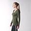 Adidas Womens Supernova Long Sleeve Tee - Earth Green - thumbnail image 4