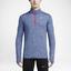 Nike Mens Dri-FIT Element Half-Zip Top - Deep Royal Blue - thumbnail image 3