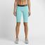 Nike Womens Pro 11" Core Compression Shorts - Light Aqua/Black - thumbnail image 3