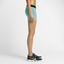 Nike Womens Pro 3" Logo Training Shorts - Light Aqua/Black - thumbnail image 4