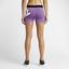 Nike Womens Pro 3 Inch Logo Training Shorts - Violet Shock/Black - thumbnail image 7