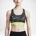 Nike Pro Classic Bra - Black/White/Volt - thumbnail image 3