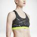 Nike Pro Classic Bra - Black/White/Volt - thumbnail image 4