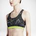 Nike Pro Classic Bra - Black/White/Volt - thumbnail image 5