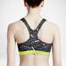 Nike Pro Classic Bra - Black/White/Volt - thumbnail image 6