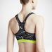 Nike Pro Classic Bra - Black/White/Volt - thumbnail image 7