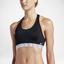 Nike Pro Fierce Starglass Print Bra - Black - thumbnail image 3