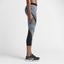 Nike Womens Pro Hypercool Capri Tights - Black - thumbnail image 2