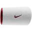 Nike Dri-FIT Home & Away Double-Wide Wristband - Light Crimson/White - thumbnail image 2