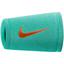 Nike Dri-FIT Stealth Double Wide Wristbands - Turquoise - thumbnail image 1