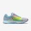 Nike Girls Air Zoom Pegasus 31 Running Shoes - Pure Platinum/Blue Lagoon/Volt - thumbnail image 1