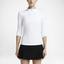 Nike Womens Baseline Half-Zip Top - White - thumbnail image 1