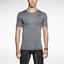 Nike Pro 2.0 Combat Core Short Sleeve Shirt - Carbon/Black - thumbnail image 3