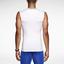 Nike Pro Combat Core Sleeveless Shirt - White/Cool Grey - thumbnail image 4