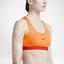 Nike Pro Classic Bra - Bright Citrus/Light Crimson - thumbnail image 3