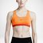 Nike Pro Classic Bra - Bright Citrus/Light Crimson - thumbnail image 8