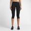Nike Womens Pro Training Capris - Black - thumbnail image 4