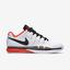 Nike Mens Zoom Vapor 9.5 Tour Clay Court Tennis Shoes - White/Crimson - thumbnail image 1