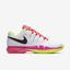 Nike Womens Zoom Vapor 9.5 Tennis Shoes - White/Volt/Pink - thumbnail image 1
