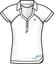 Adidas Girls Response Court Polo - White/Blue Teal - thumbnail image 1