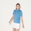 Lacoste Womens Striped Polo - Medway/White - thumbnail image 3