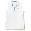 Lacoste Sport Womens Tennis Sleeveless Polo - White/Blue - thumbnail image 1