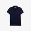Lacoste Womens Soft Cotton Polo  - Navy Blue - thumbnail image 1