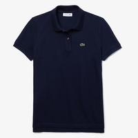 Lacoste Womens Soft Cotton Polo  - Navy Blue