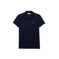 Lacoste Womens Soft Cotton Polo  - Navy Blue