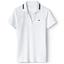 Lacoste Womens Mesh and Technical Pique Polo - White/Ocean - thumbnail image 1