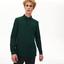 Lacoste Mens Paris Long-Sleeve Polo Shirt - Green - thumbnail image 1